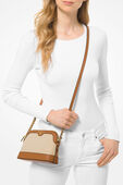 תמונת כל הלוק של Dome Canvas Crossbody Bag With Brown Leather